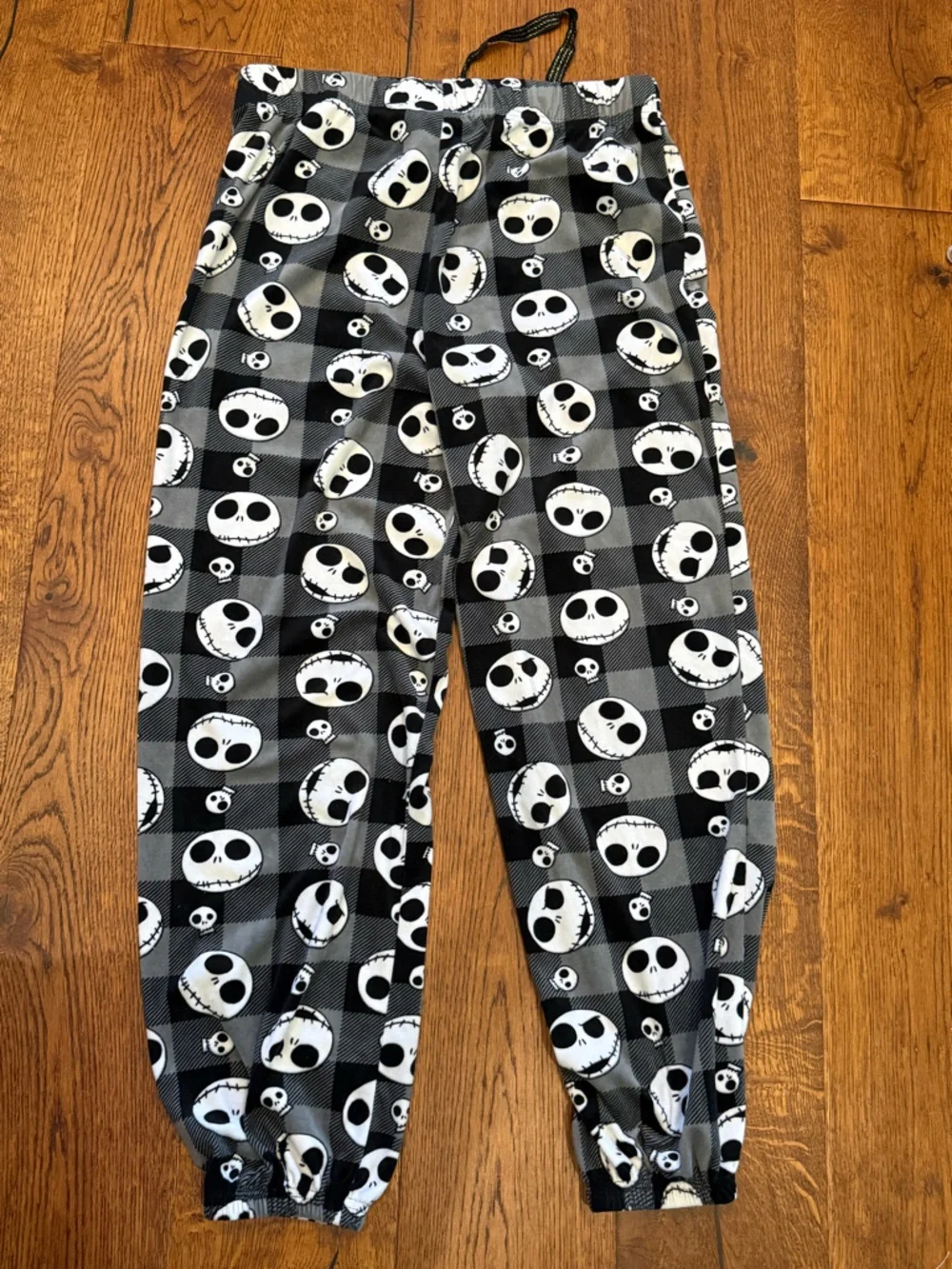 Disney Nightmare Before Christmas Jack Skellington Pj Jogger Pants Size L SOFT! - Picture 6 of 6